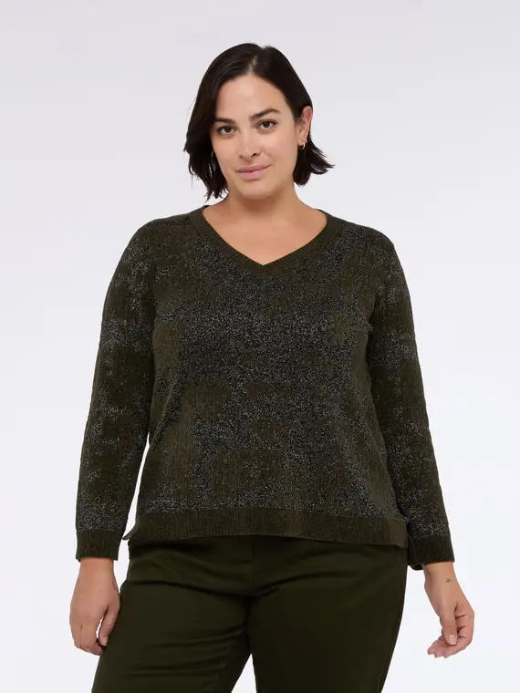 Maglia camouflage effetto laminato Donna, (48-50 IT)