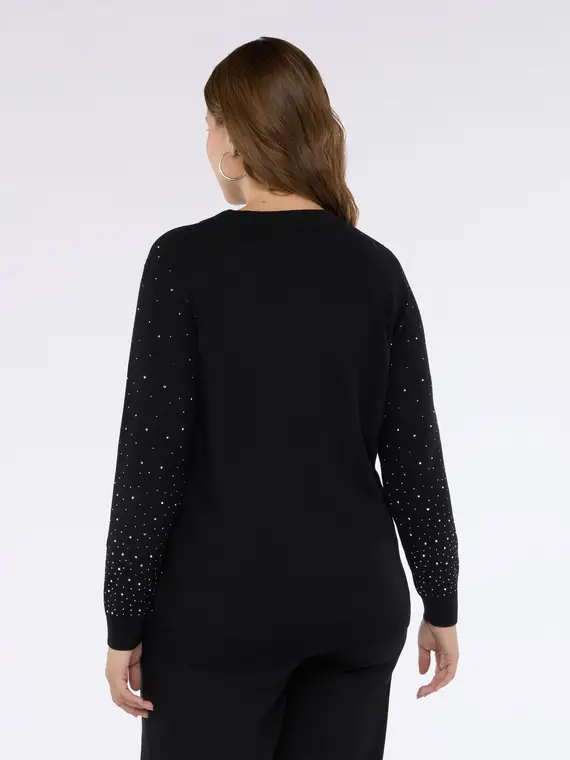 Maglia girocollo con applicazioni luminose Donna, (44-46 IT) miniatura 2