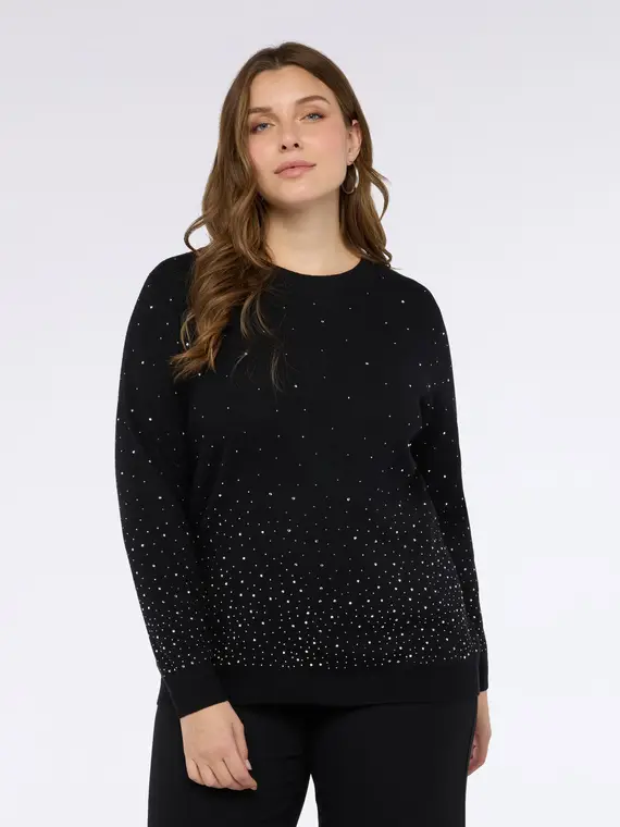 Maglia girocollo con applicazioni luminose Donna, (44-46 IT) miniatura 3