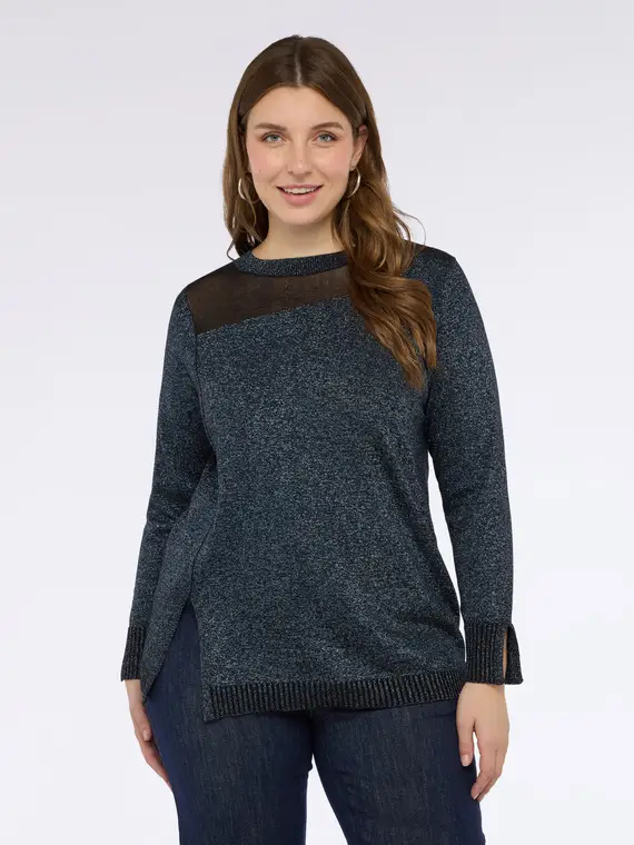 Maglia laminata con inserto Donna, (60-62 IT) miniatura 3