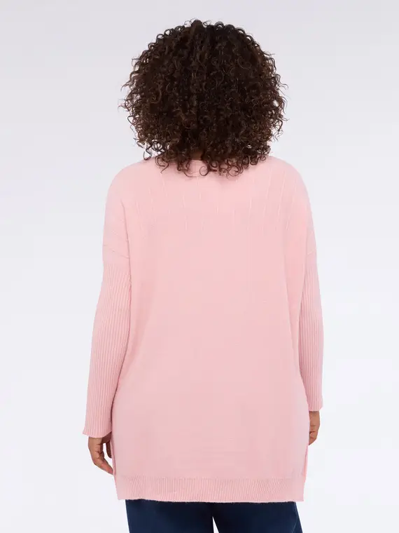 Maglia lunga con scollo a barchetta Donna miniatura 2