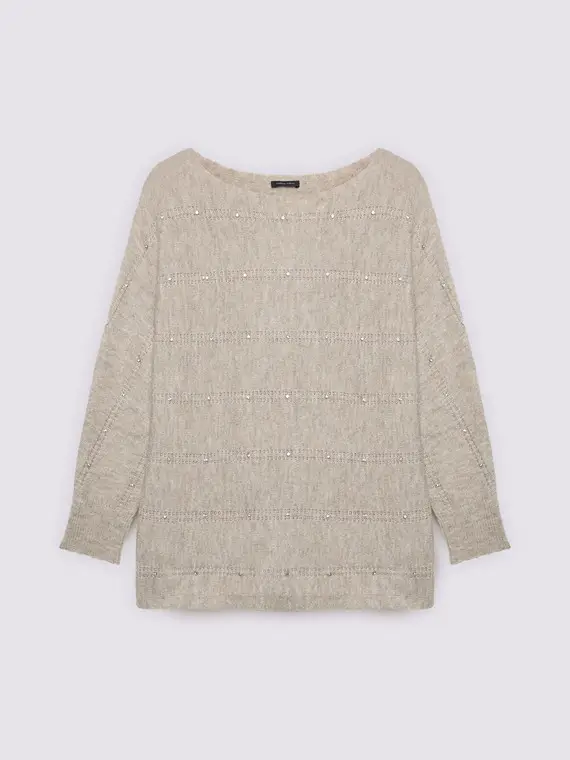 Maglia traforata con applicazioni luminose Donna, (48-50 IT) miniatura 2