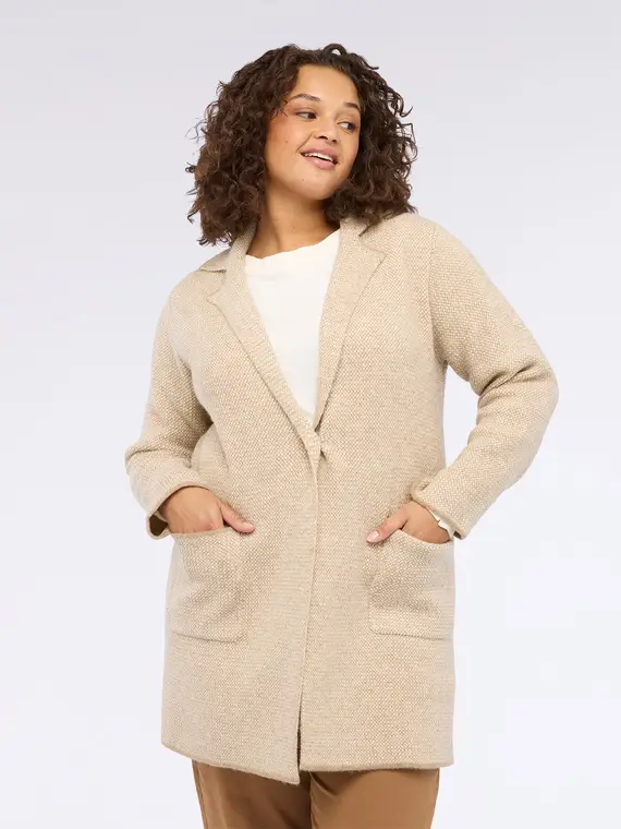 Fiorella Rubino Cardigan Donna Beige 2811292 miniatura 3