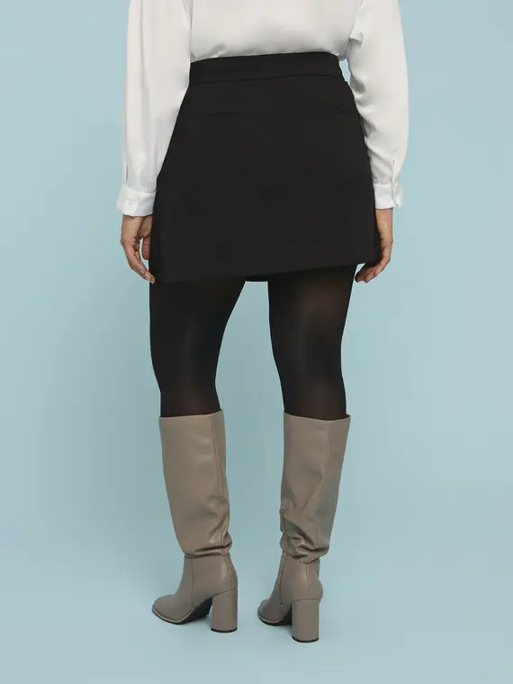 Minigonna a pieghe Donna, Nero (44 IT) miniatura 2