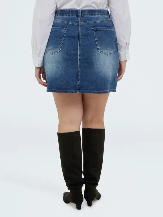 Minigonna in denim con applicazioni Donna, Blu (46 IT) miniatura 2