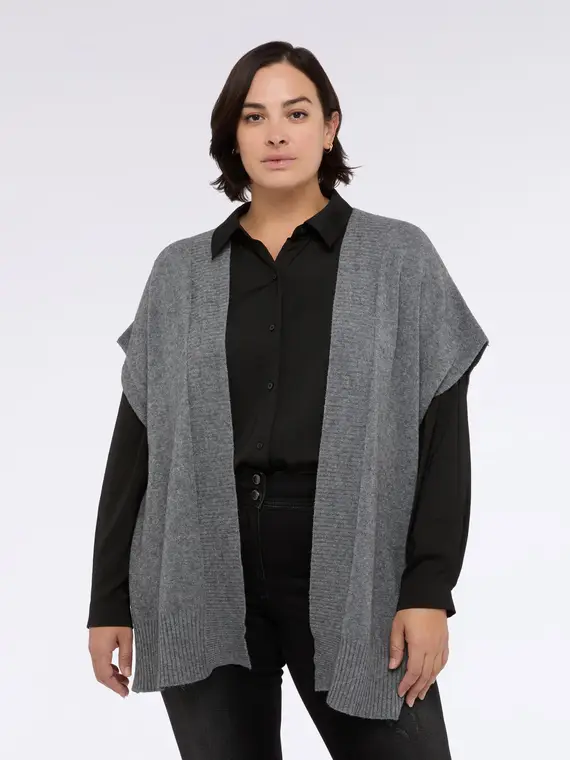 Fiorella Rubino Gilet Donna Grigio 3498672 miniatura 3