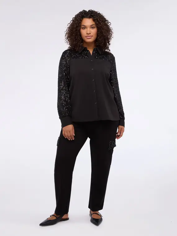 Fiorella Rubino Pantaloni cargo Donna Nero 3817600