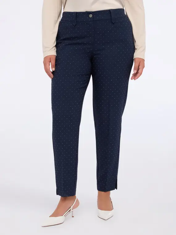 Pantaloni Carrot Fit con punti luce Donna, Blu (46 IT) miniatura 3