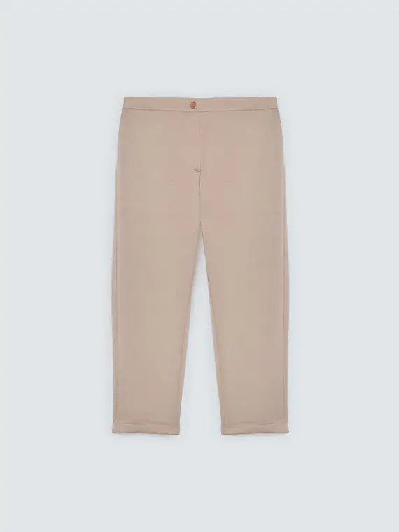 Pantaloni Carrot Fit in tessuto stretch Donna, Grigio (56-58 IT)