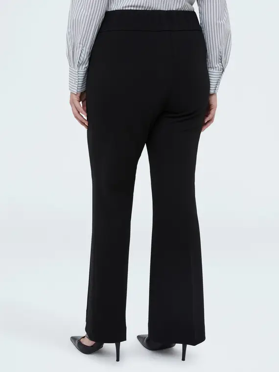 Pantaloni Flare in tessuto stretch Donna, Nero (56-58 IT) miniatura 2