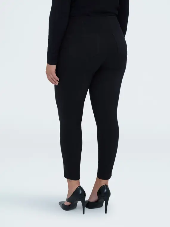 Fiorella Rubino Jeggings Donna Nero 4094856 miniatura 2