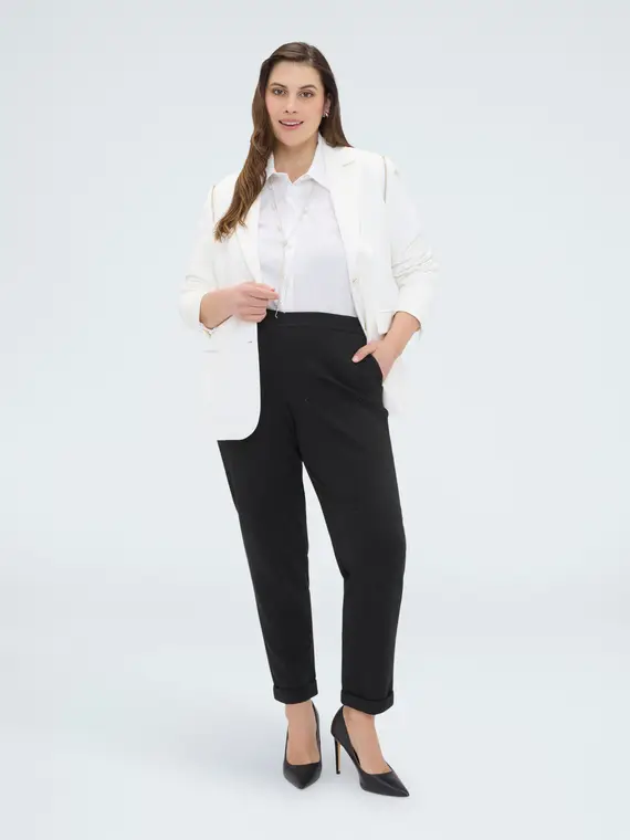 Pantaloni Joggers con punti luce Donna, Nero (60-62 IT)