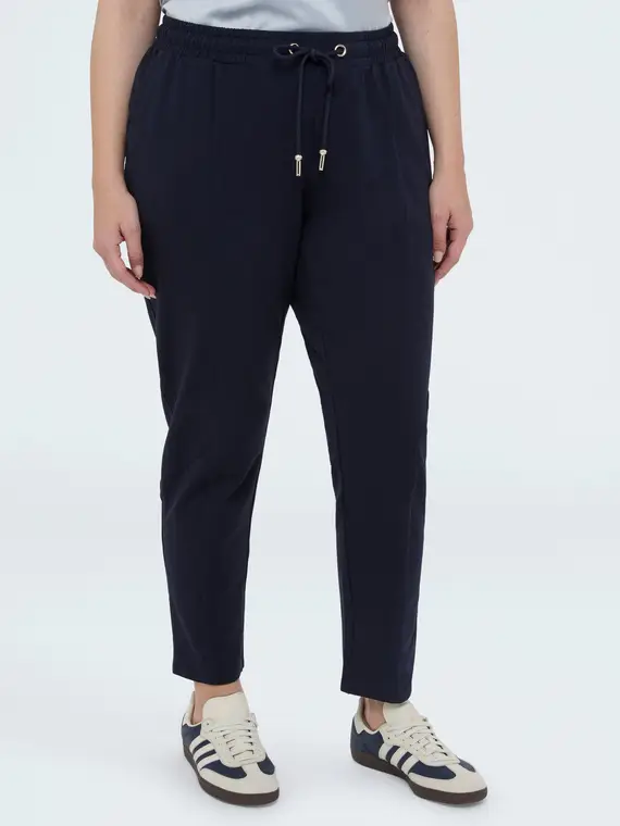 Pantaloni joggers in felpa con coulisse Donna, Blu (56-58 IT) miniatura 3
