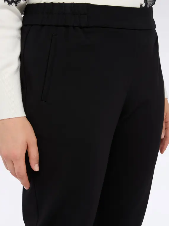 Pantaloni joggers in Punto Milano Donna, Nero (44-46 IT) miniatura 3