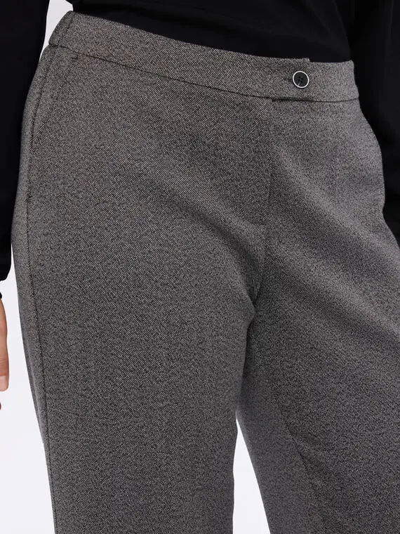 Pantaloni Wide Leg Donna, Grigio (50 IT) miniatura 3