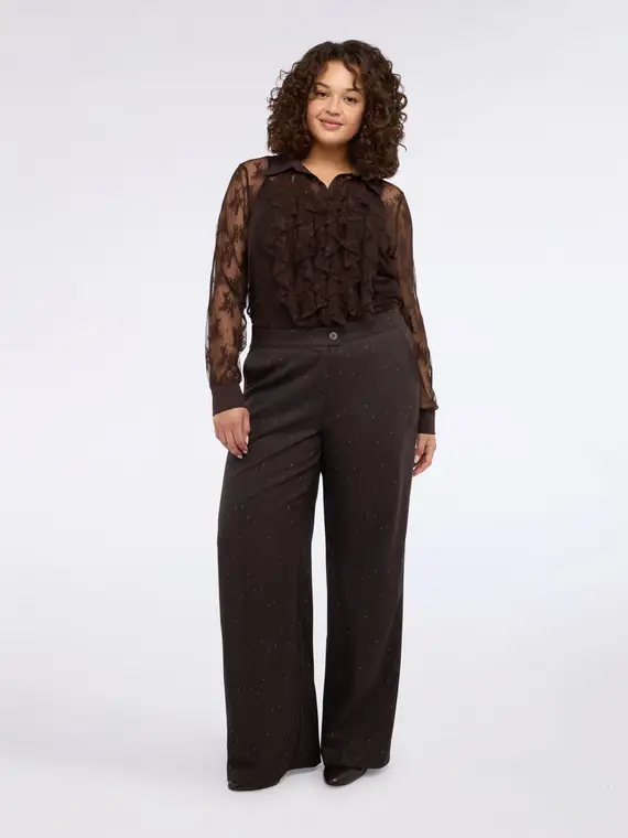 Pantaloni Wide Leg fantasia Donna, (48 IT)