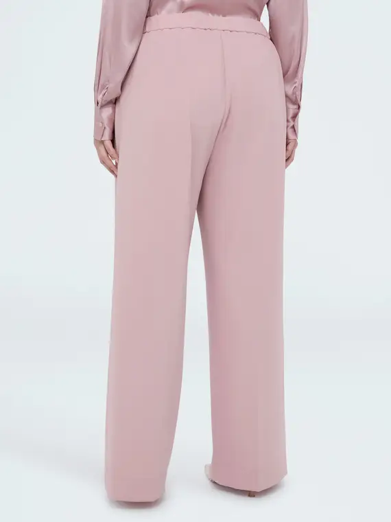 Pantaloni Wide Leg in tessuto stretch Donna, Rosa (56-58 IT) miniatura 2
