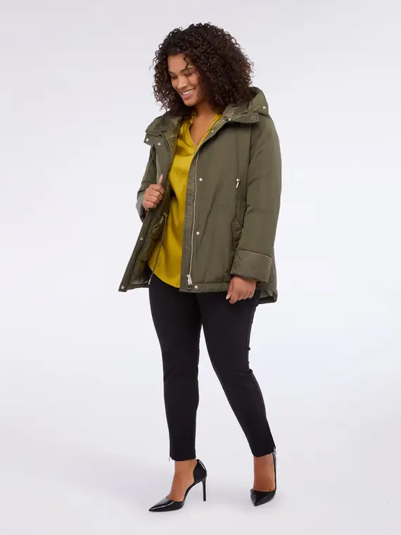 Fiorella Rubino Parka Donna Verde 3528978 miniatura 2