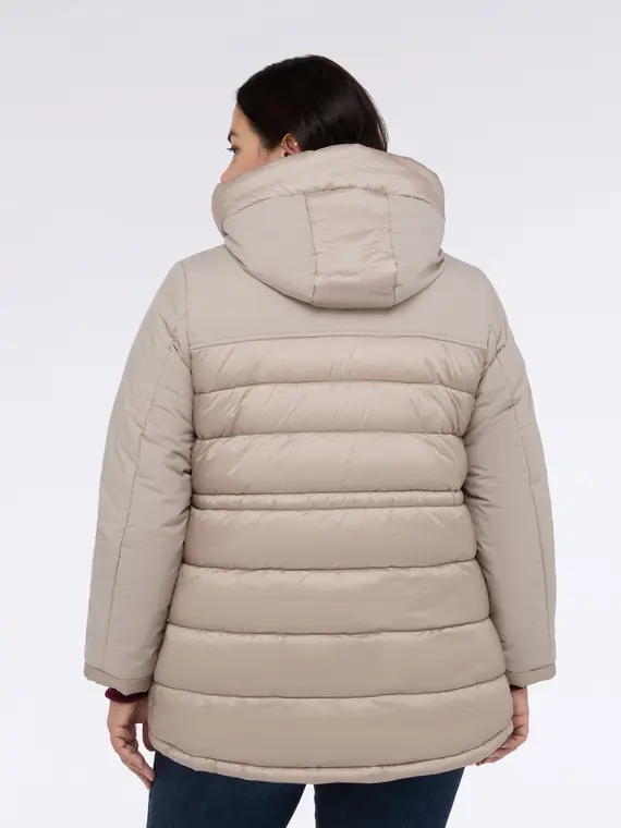 Piumino ibrido con cappuccio Donna, Grigio (52 IT) miniatura 2