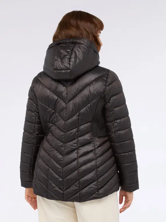 Piumino trapuntato con cappuccio Donna, Marrone (56 IT) miniatura 2