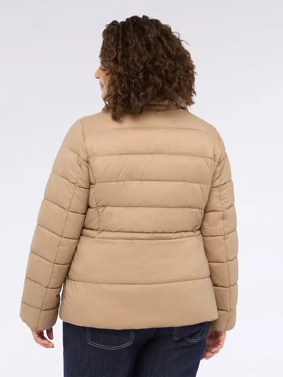 Piumino trapuntato con collo alto Donna, Beige (46 IT) miniatura 2