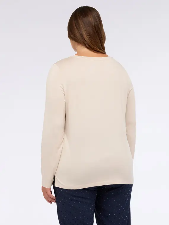 Fiorella Rubino T-shirt Donna Beige 2811230 miniatura 2