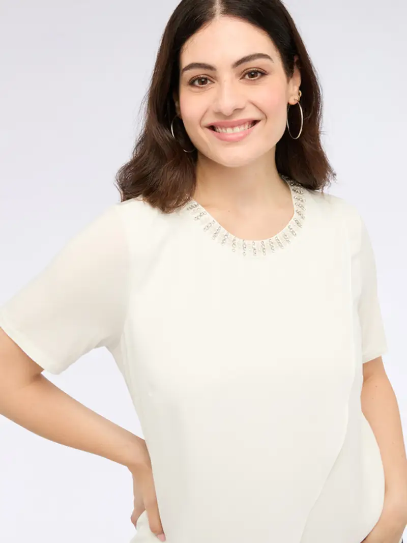 Fiorella Rubino T-shirt Donna Bianco 1294578 miniatura 2