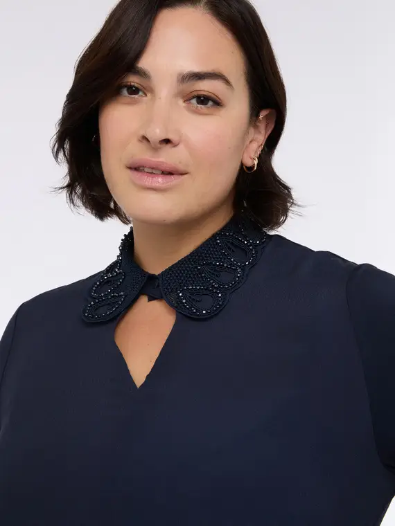 Fiorella Rubino T-shirt Donna Blu 3435759 miniatura 3