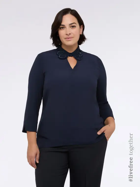 Fiorella Rubino T-shirt Donna Blu 3435759