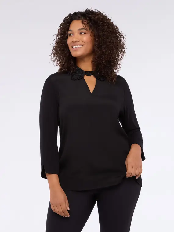 Fiorella Rubino T-shirt Donna Nero 3435760 miniatura 3