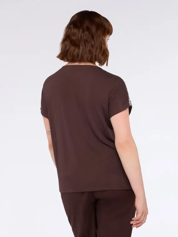 Fiorella Rubino T-shirt Donna Bordeaux 2811238 miniatura 2