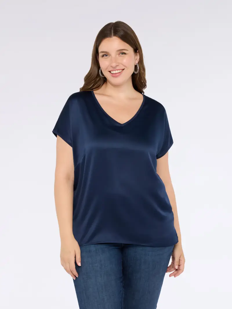 Fiorella Rubino T-shirt Donna Blu 1294563 miniatura 2