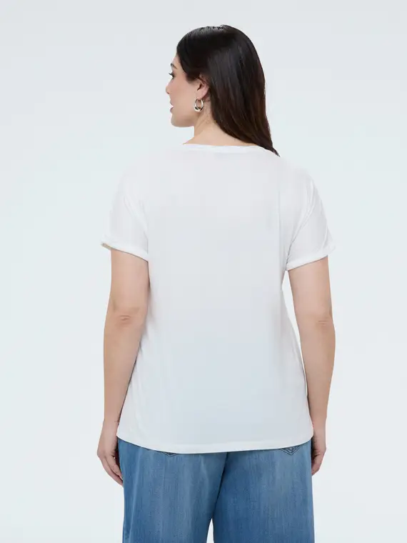 Fiorella Rubino T-shirt Donna Bianco 4246350 miniatura 2