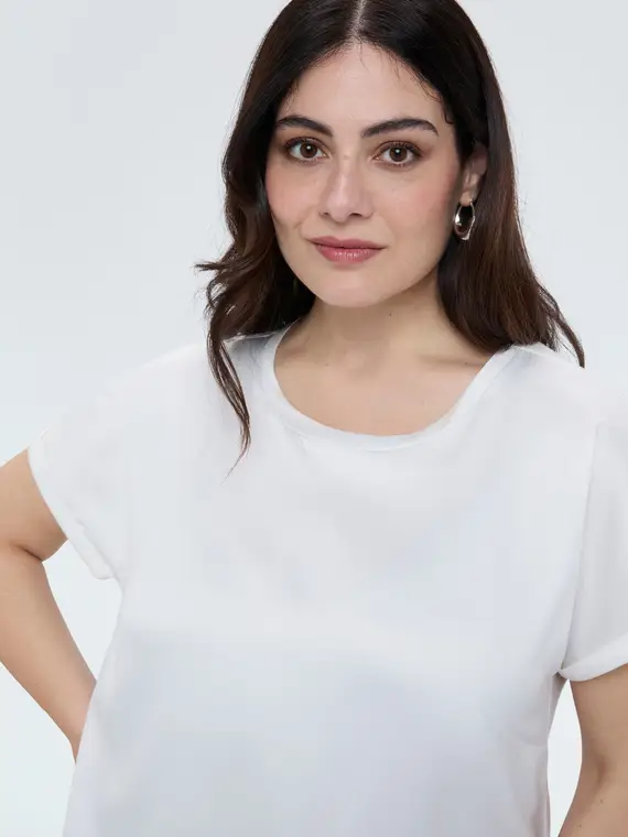 Fiorella Rubino T-shirt Donna Bianco 4246350 miniatura 3