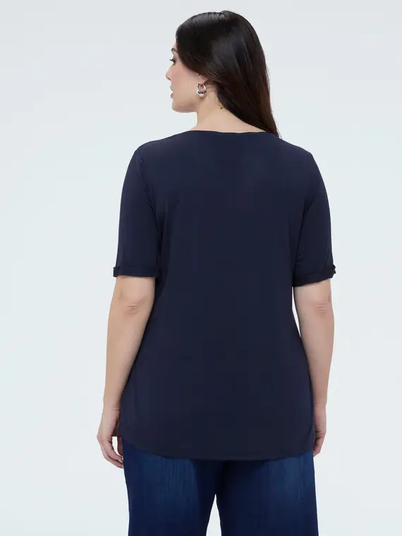Fiorella Rubino T-shirt Donna Blu 4246353 miniatura 2