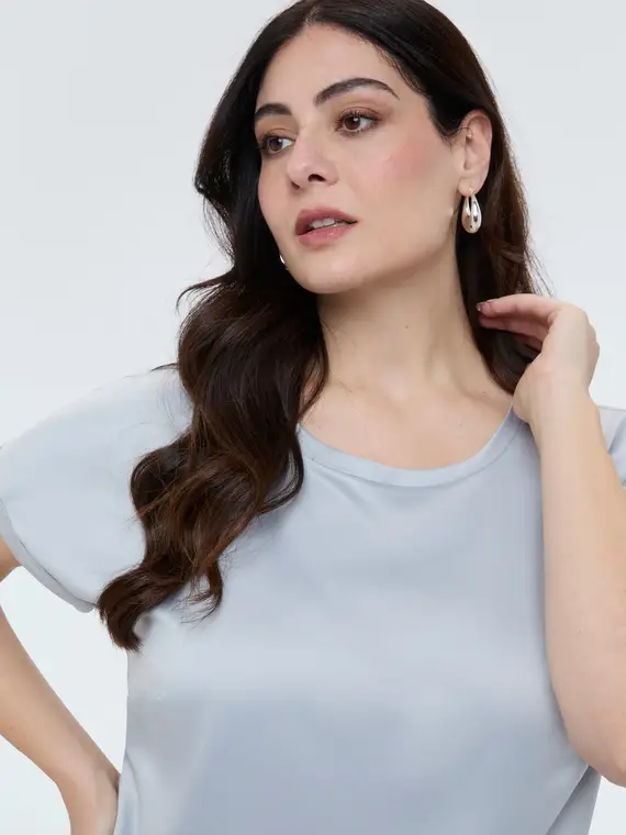 Fiorella Rubino T-shirt Donna Grigio 4246352 miniatura 3