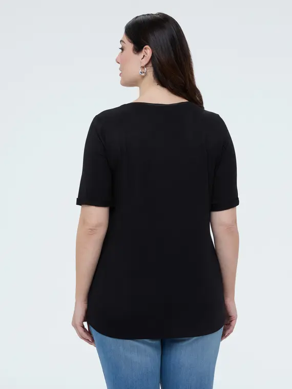Fiorella Rubino T-shirt Donna Nero 4246354 miniatura 2