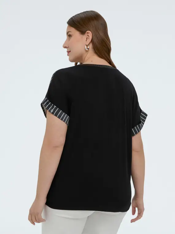 Fiorella Rubino T-shirt Donna Nero 4246344 miniatura 2