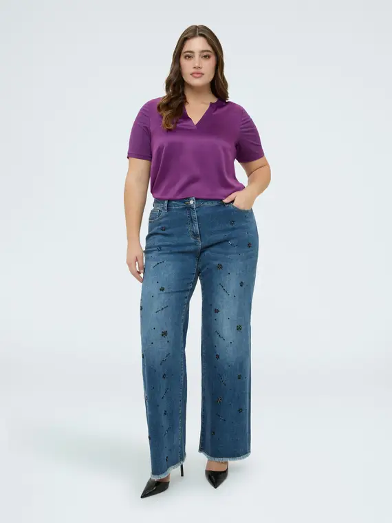 Fiorella Rubino T-shirt Donna Viola 4246365 miniatura 3