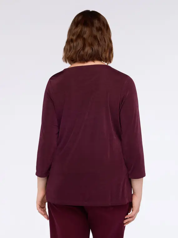 Fiorella Rubino T-shirt Donna Bordeaux 2811237 miniatura 2