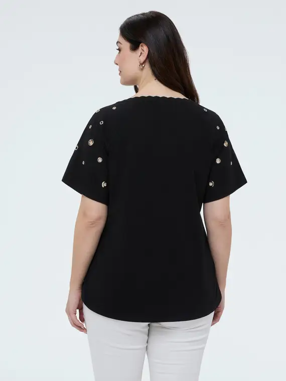 Fiorella Rubino T-shirt Donna Nero 4246346 miniatura 2