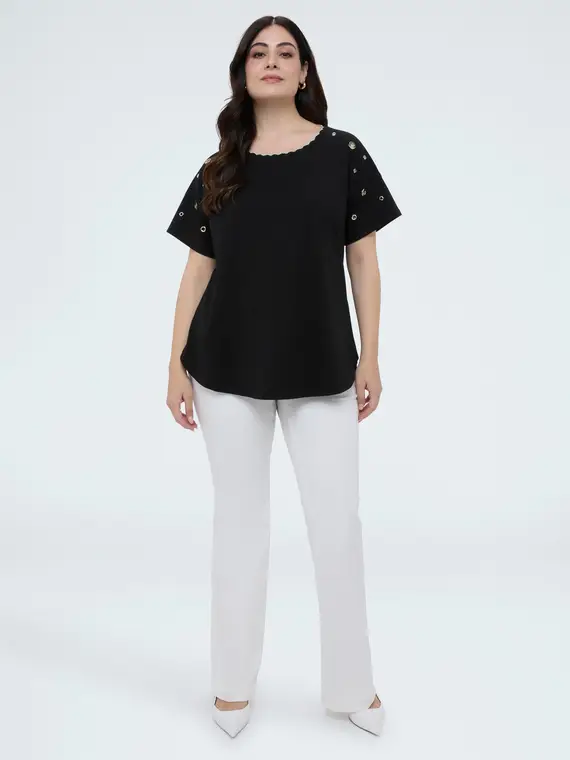 Fiorella Rubino T-shirt Donna Nero 4246346 miniatura 3