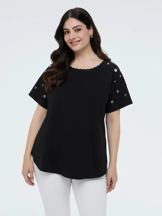 Fiorella Rubino T-shirt Donna Nero 4246346