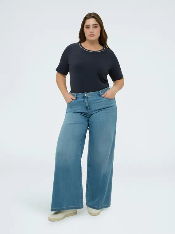 Fiorella Rubino T-shirt Donna Blu 4246356 miniatura 3