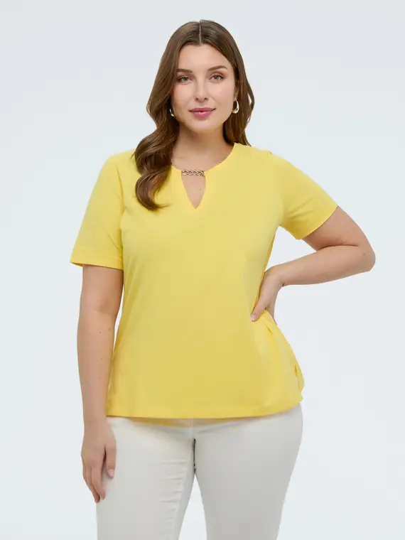 Fiorella Rubino T-shirt Donna Giallo 4246367 miniatura 3