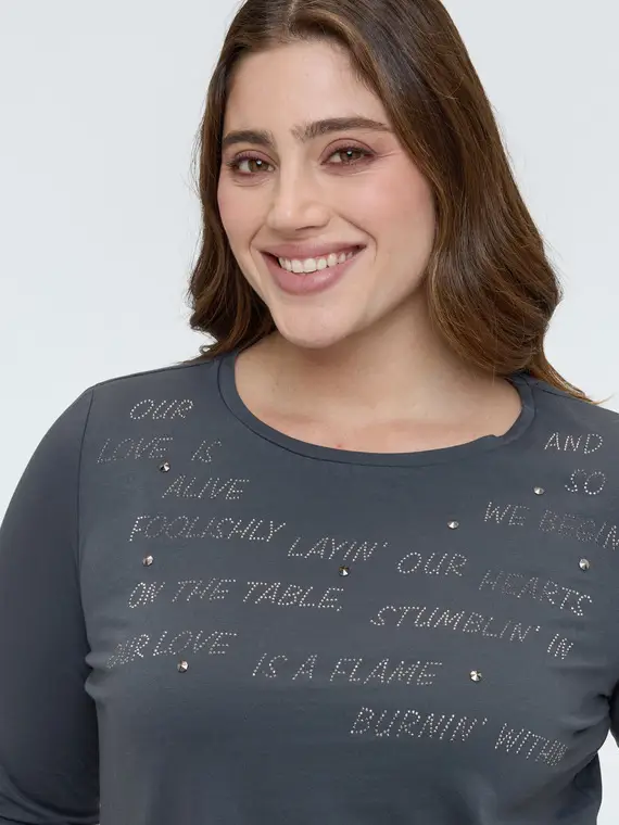 Fiorella Rubino T-shirt Donna Grigio 4246372