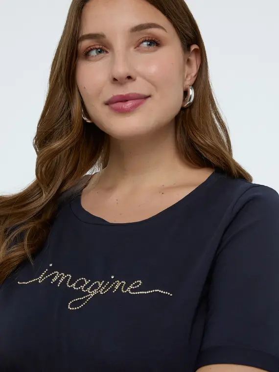 Fiorella Rubino T-shirt Donna Blu 4246335 miniatura 3