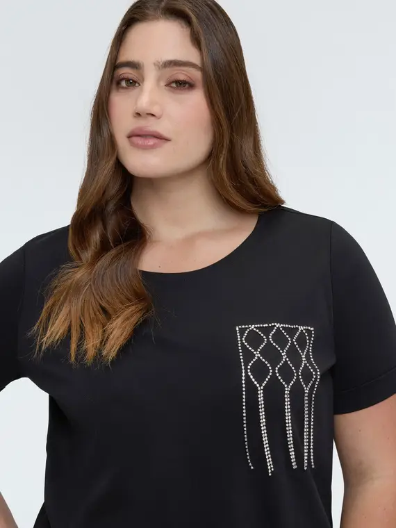 Fiorella Rubino T-shirt Donna Nero 4246342 miniatura 3