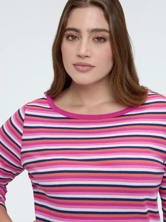 Fiorella Rubino T-shirt Donna Fucsia 4246339 miniatura 3