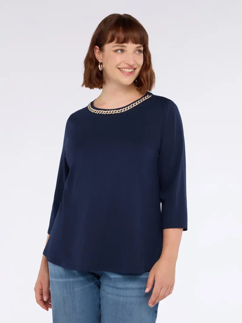 Fiorella Rubino T-shirt Donna Blu 2466663 miniatura 3